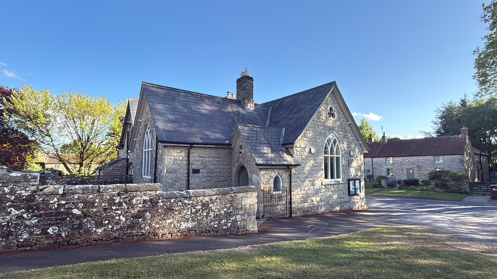 The historic stone Methodist chapel in Allerston
